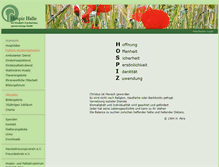 Tablet Screenshot of hospiz-halle.de
